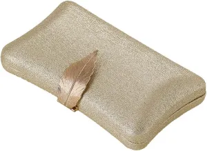 Leaf Fashion Handbag Versatile Clutch Bag Cross Body Bag Purses for Women Hand Purse for Evening Party Clutch Purses for Women Womens Handbag Dress Metal Decorate Woman