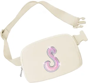 Leather Letter Belt Bag Cute Crossbody Bags Travel Fanny Waist Pack Trendy Stuff Christmas Birthday Gifts for Girls