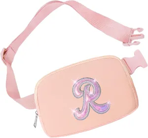 Leather Letter Belt Bag Cute Crossbody Bags Travel Fanny Waist Pack Trendy Stuff Christmas Birthday Gifts for Girls