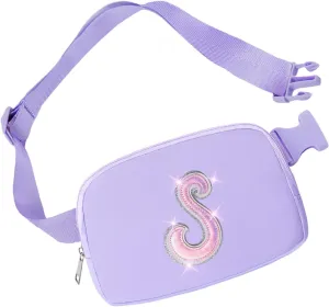 Leather Letter Belt Bag Cute Crossbody Bags Travel Fanny Waist Pack Trendy Stuff Christmas Birthday Gifts for Girls