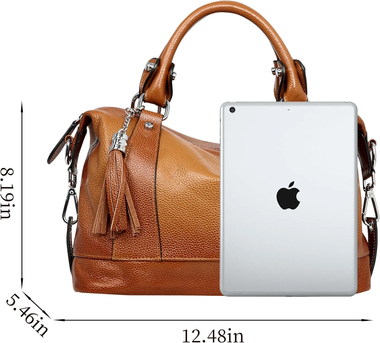 Leather Purses for Women Shoulder Handbags Satchel Bag Tote Bags Designer Crossbody Bag Hobo Purse (light Blue)