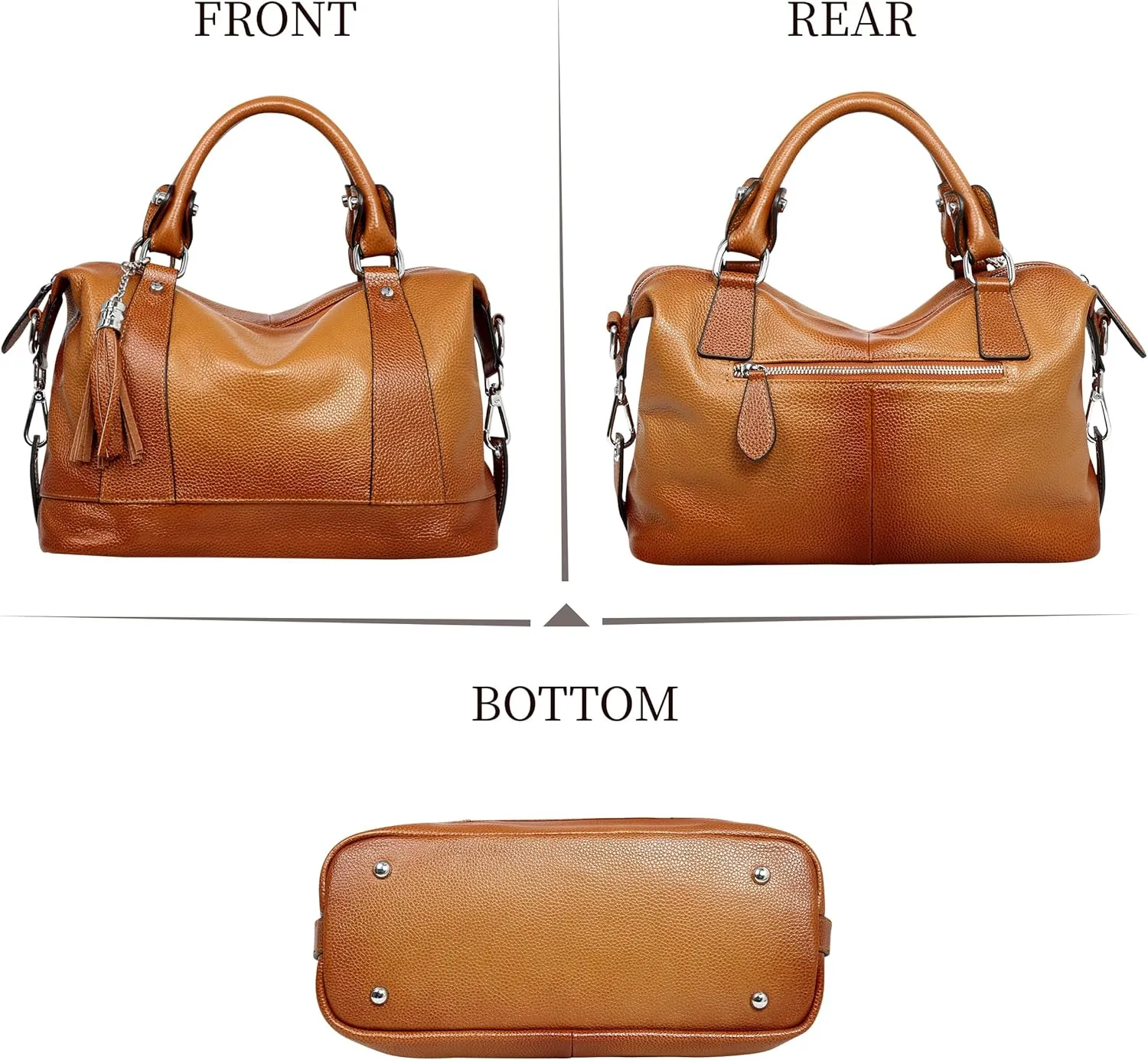 Leather Purses for Women Shoulder Handbags Satchel Bag Tote Bags Designer Crossbody Bag Hobo Purse (light Blue)