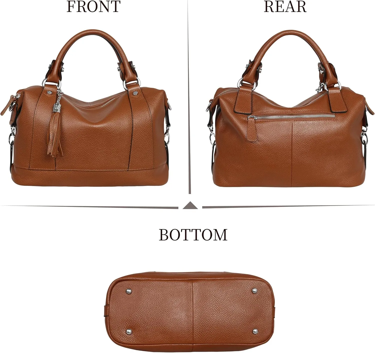 Leather Purses for Women Shoulder Handbags Satchel Bag Tote Bags Designer Crossbody Bag Hobo Purse (light Blue)