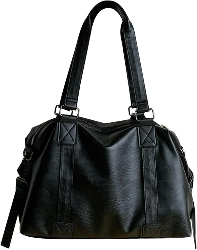 Leather Shoulder Bag for Women, Top Handle Bags Hobo Purses Trendy Crossbody Bags Large Work Tote Bag