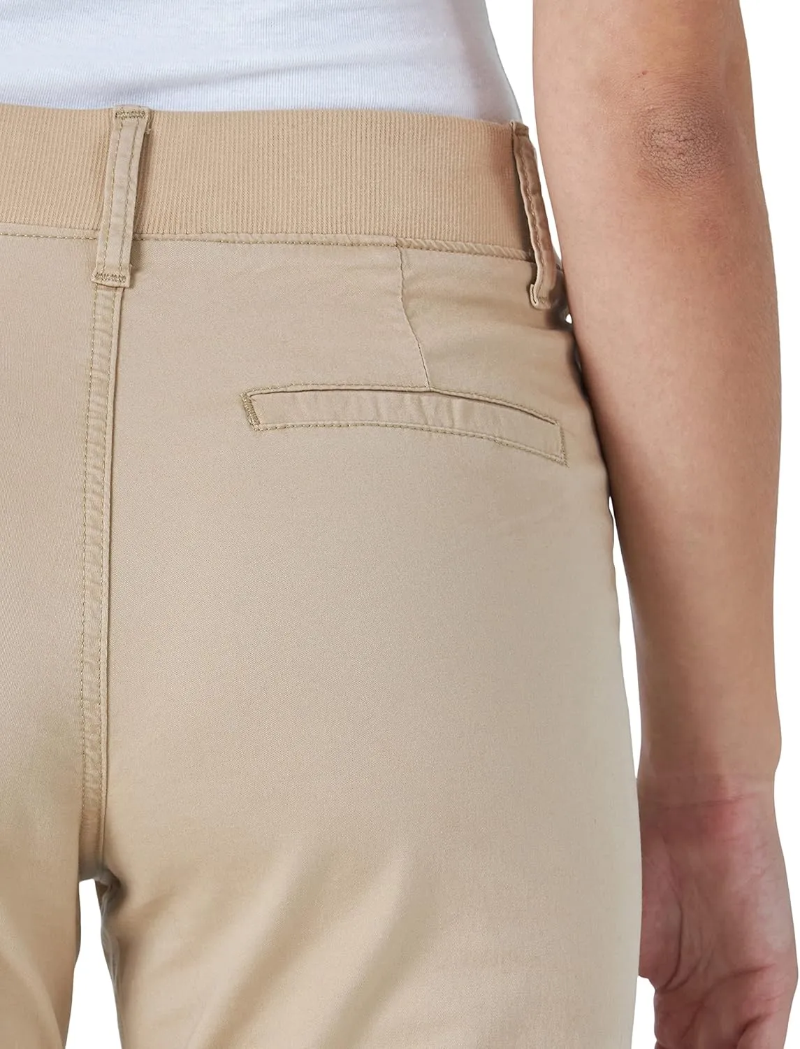 Lee Women's Relaxed Fit Austyn Knit Waist Cargo Capri Pant