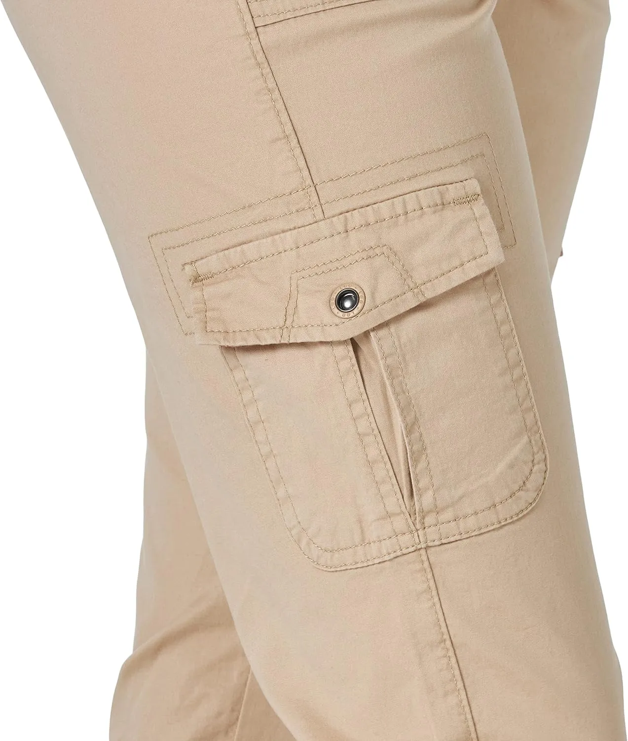 Lee Women's Relaxed Fit Austyn Knit Waist Cargo Capri Pant