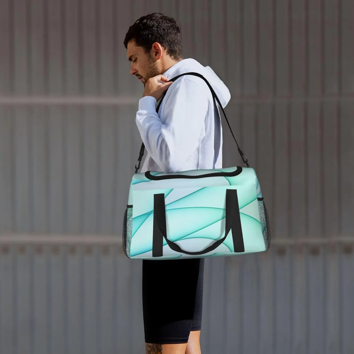 Light Green Imac Travel Duffel Bag Large Foldable Waterproof Overnight Bag For Beach Swim Bags Pool Sports Gym