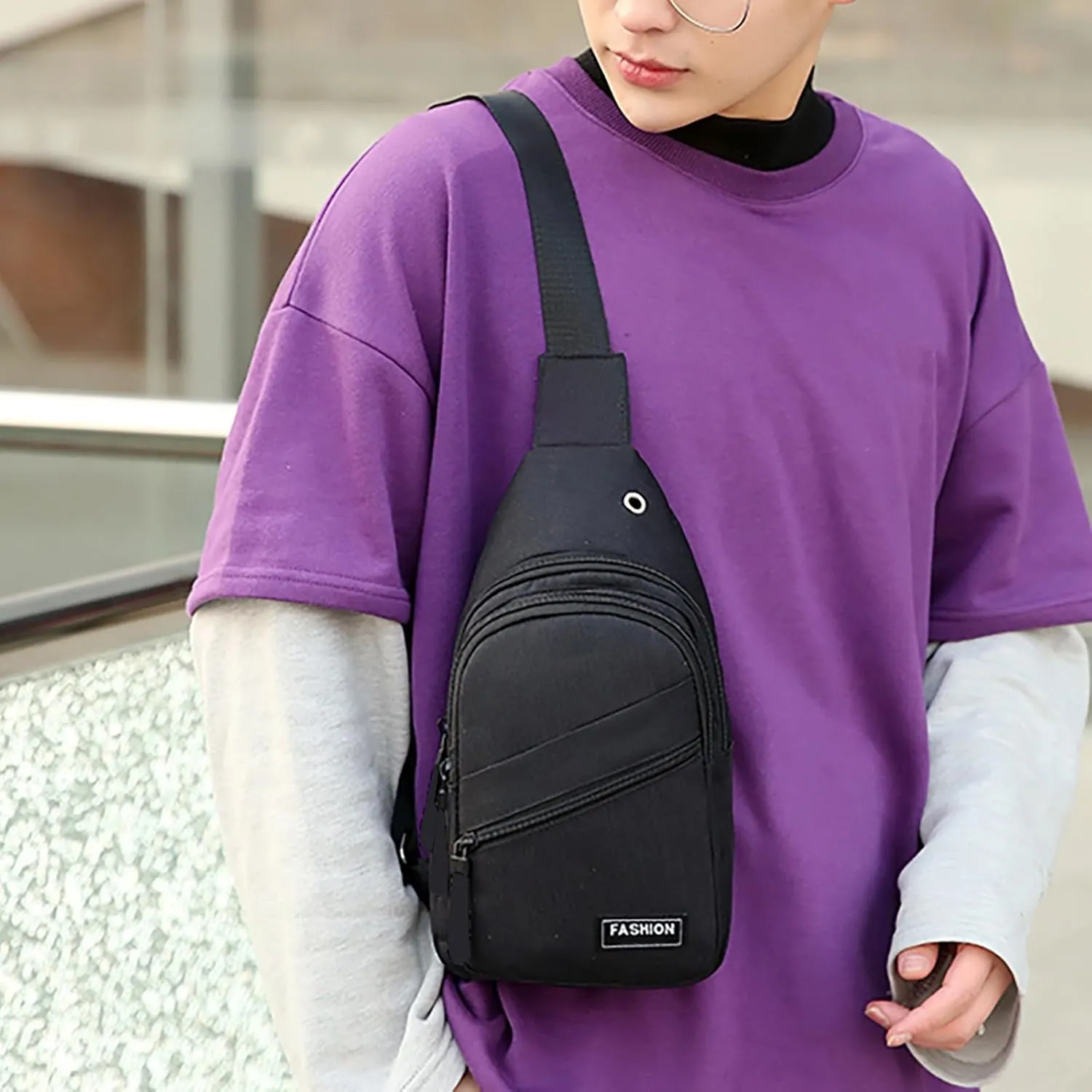 Lightweight Small Crossbody Bag for Women Men Multi Pocket Crossbody Purses Shoulder Handbags Passport Holder