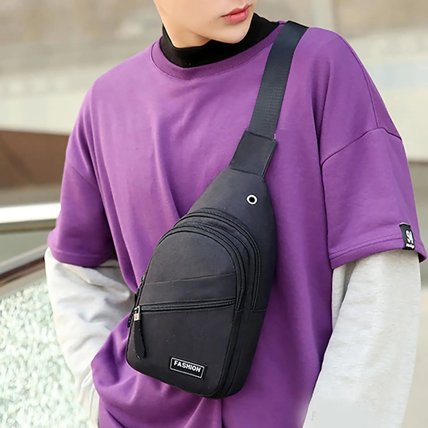 Lightweight Small Crossbody Bag for Women Men Multi Pocket Crossbody Purses Shoulder Handbags Passport Holder