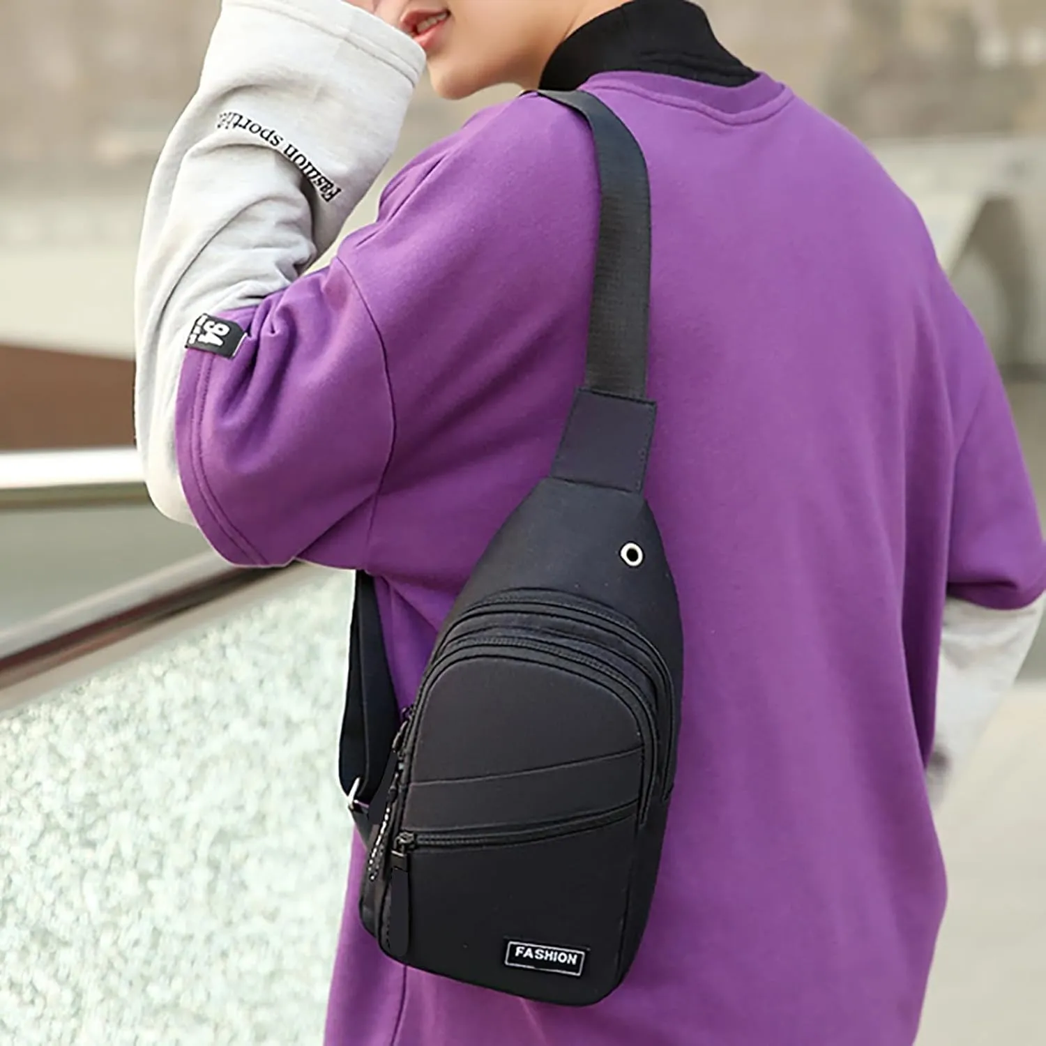 Lightweight Small Crossbody Bag for Women Men Multi Pocket Crossbody Purses Shoulder Handbags Passport Holder