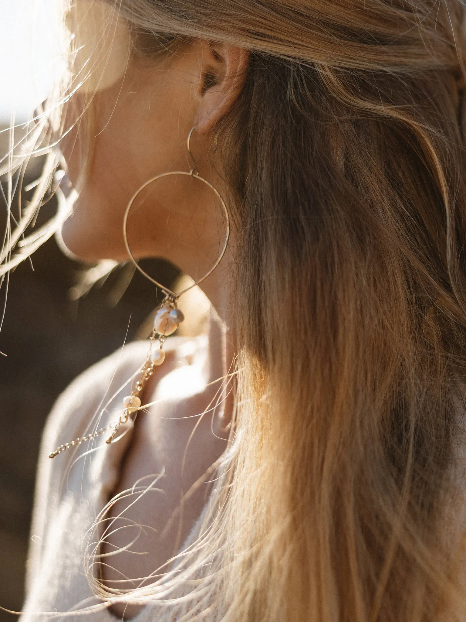 Love of Pearls Hoop Earrings