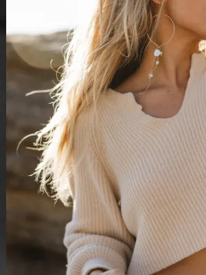 Love of Pearls Hoop Earrings