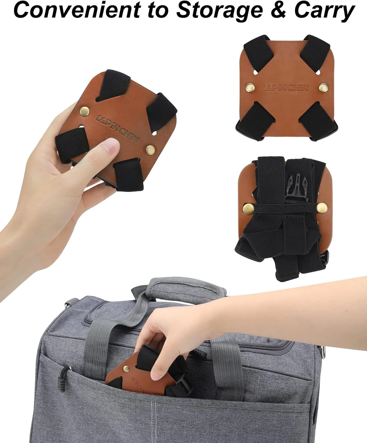 Luggage Straps for Suitcases, Travel Belt for Luggage Over Handle, Adjustable High Elastic Luggage Straps for Suitcases TSA Approved for Connecting Your Luggage (Brown)