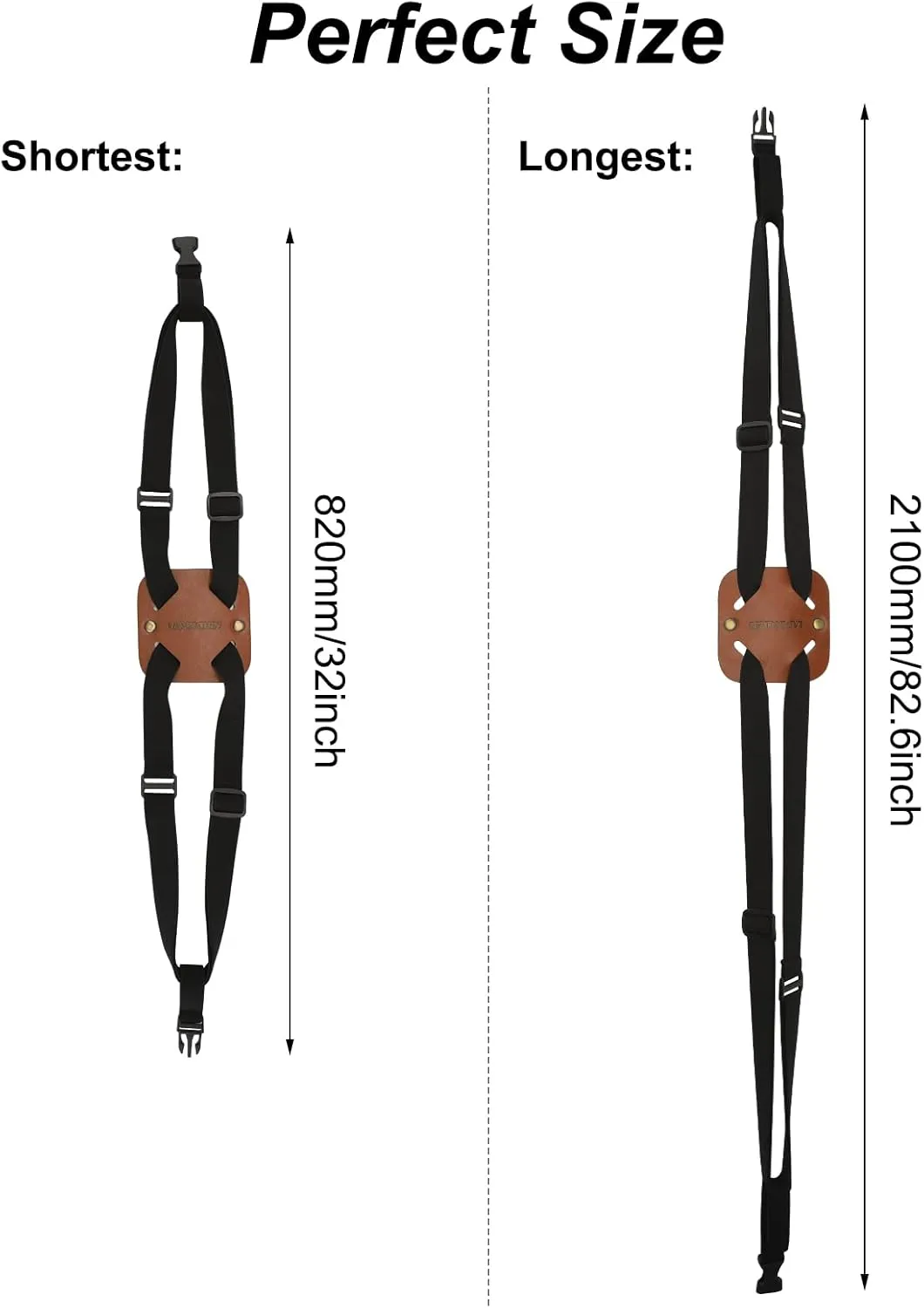 Luggage Straps for Suitcases, Travel Belt for Luggage Over Handle, Adjustable High Elastic Luggage Straps for Suitcases TSA Approved for Connecting Your Luggage (Brown)
