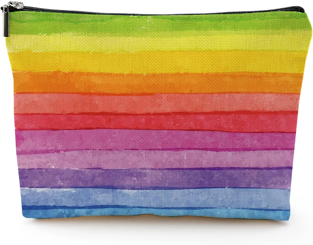 Makeup Bag for Women Large Makeup Bag Travel Cosmetic Bag Zipper Pouch Toiletry Bags 7X10in Rainbow