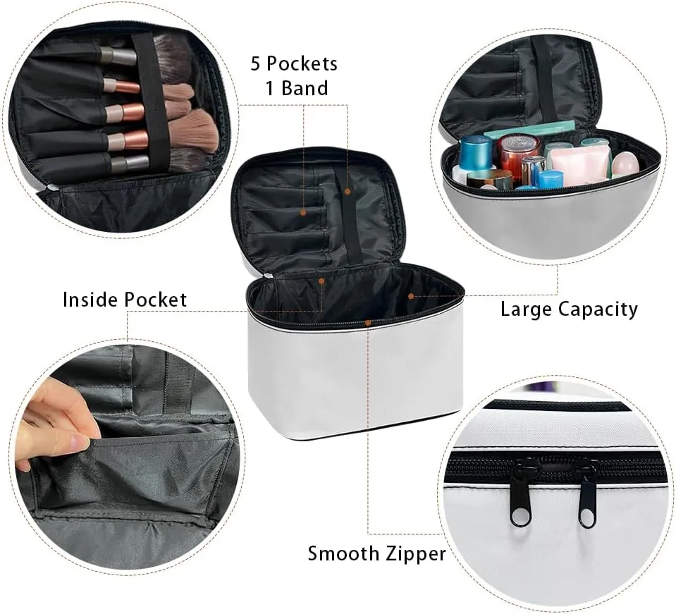 Makeup Bag,Small for Ladies Zipper Pouch Waterproof,Toiletry Bag, Travel Organizer Pouch,Make Up Bag, Makeup Case