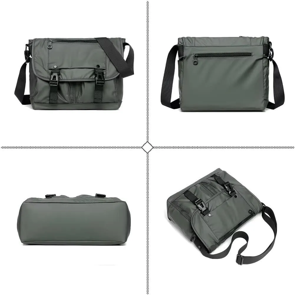 Messenger Satchel Lightweight Shoulder Multi-Pocket Briefcase Men's Crossbody Waterproof