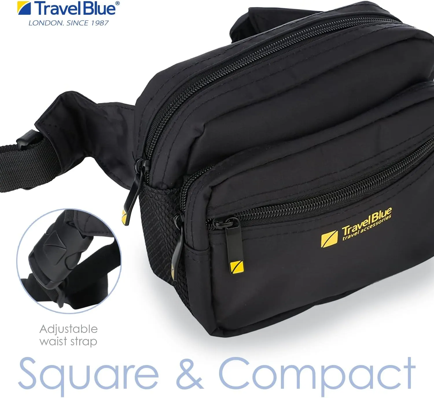Metro Pouch Anti-Theft Metro Bag Waist pack Belt Bag Waist Pack comfortable desired fit Crossbody Workout Traveling Running Casual Hands-Free Wallets - 635 Black