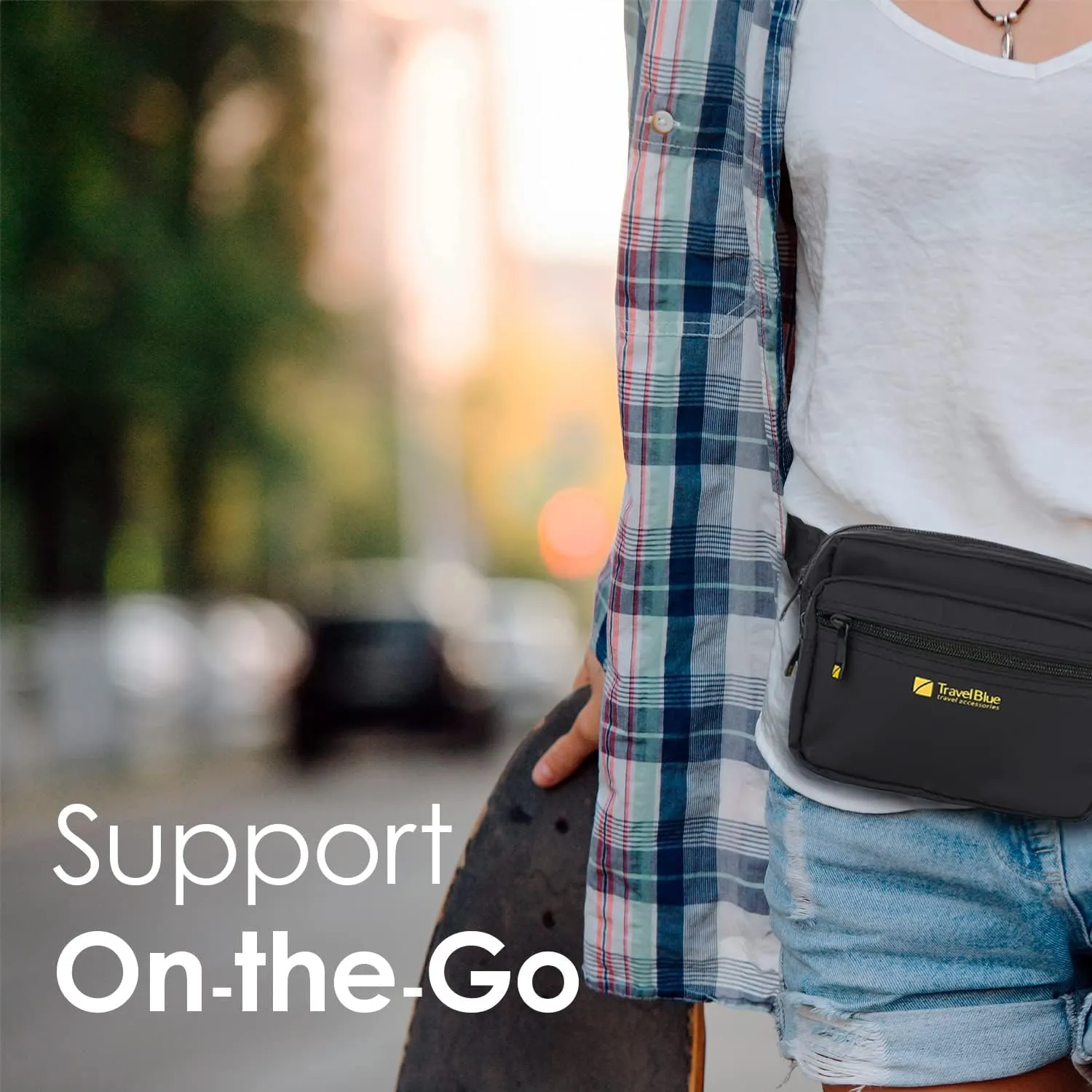 Metro Pouch Anti-Theft Metro Bag Waist pack Belt Bag Waist Pack comfortable desired fit Crossbody Workout Traveling Running Casual Hands-Free Wallets - 635 Black