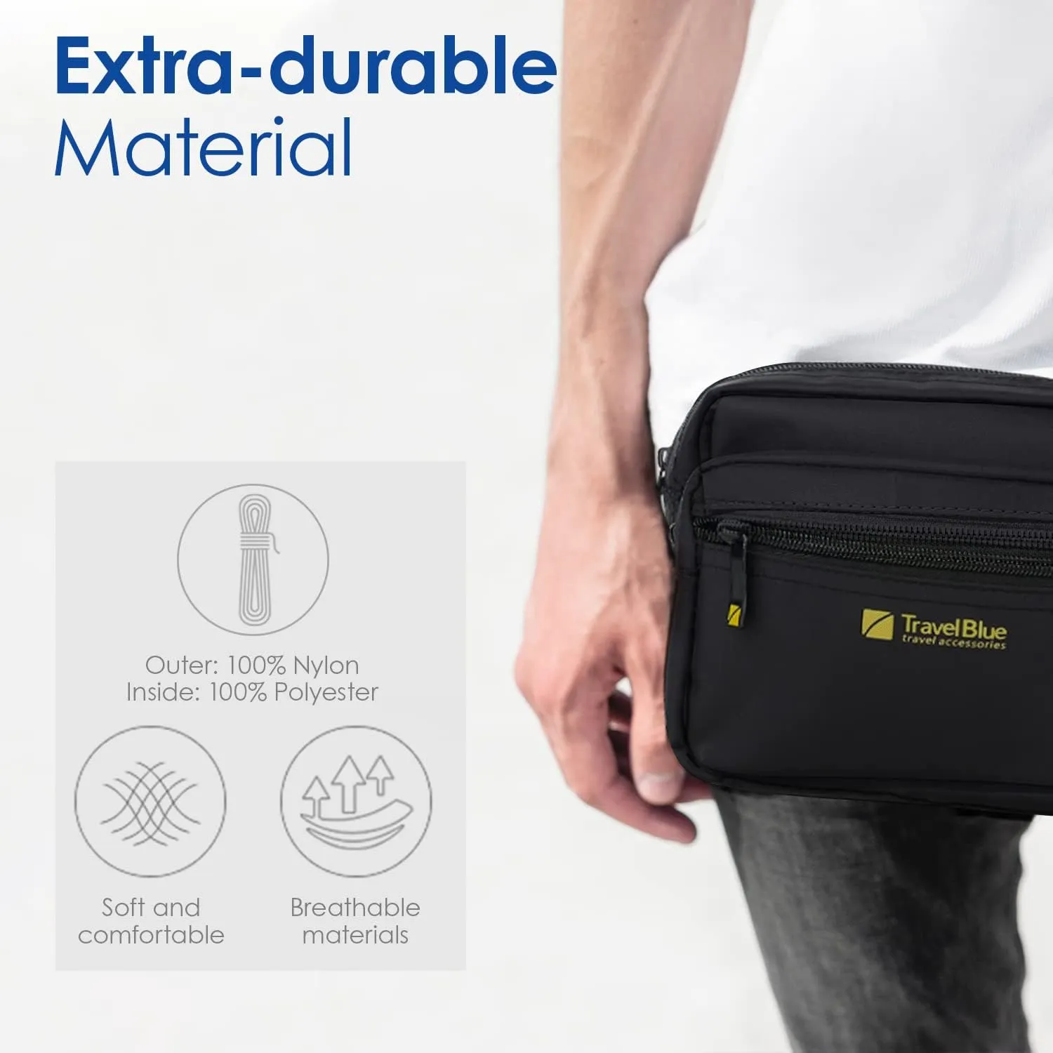 Metro Pouch Anti-Theft Metro Bag Waist pack Belt Bag Waist Pack comfortable desired fit Crossbody Workout Traveling Running Casual Hands-Free Wallets - 635 Black