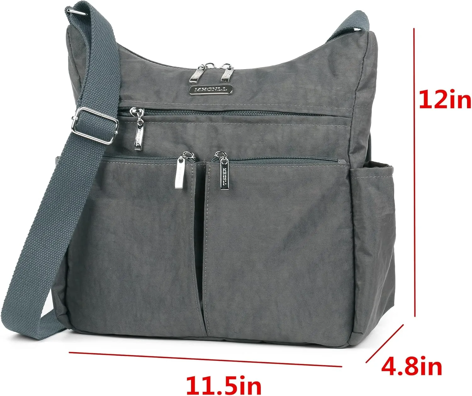 MHCNLL Anti Theft Crossbody Purse RFID Women Nylon Waterproof Lightweight Shoulder Bag