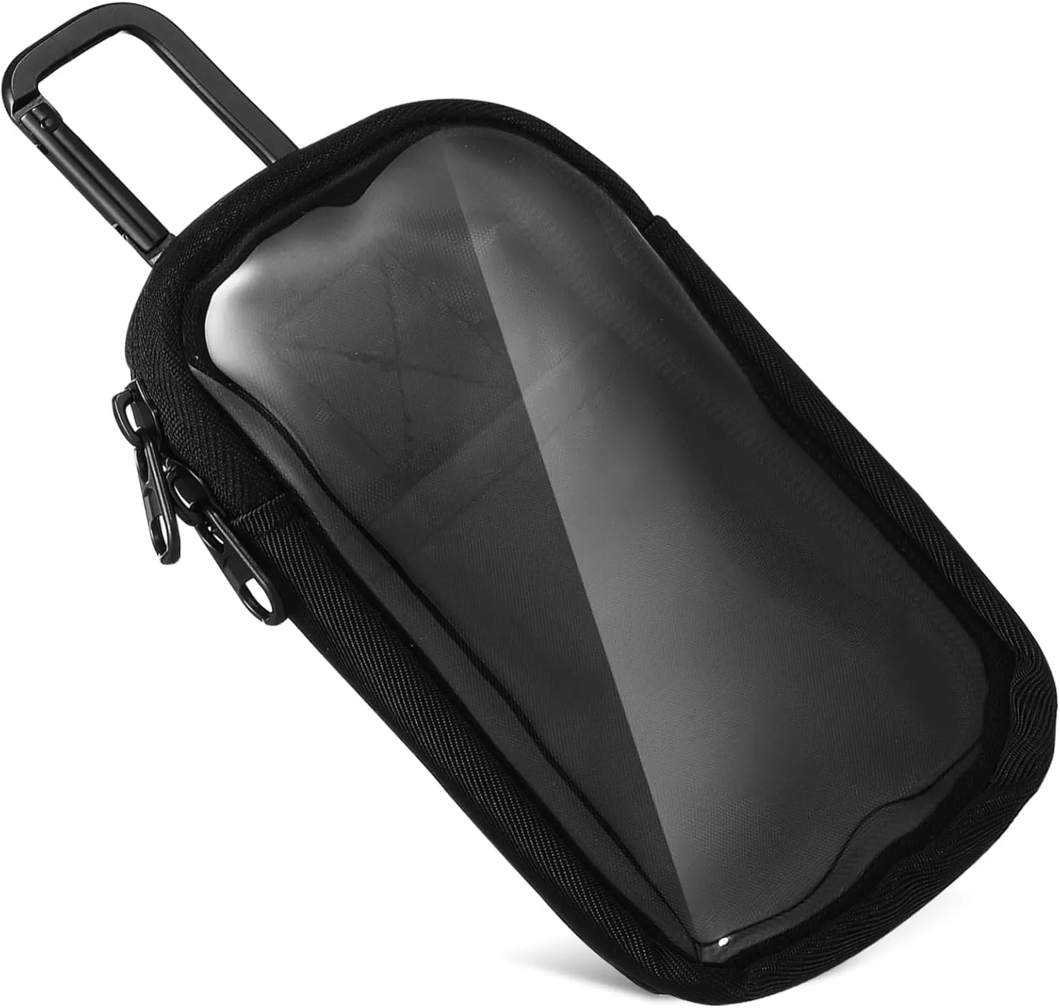 Mikikit Portable Organizer Bag Lightweight Tpu Travel Pouch for Phones Music Players Sundries Versatile Waist Attachment for Travel