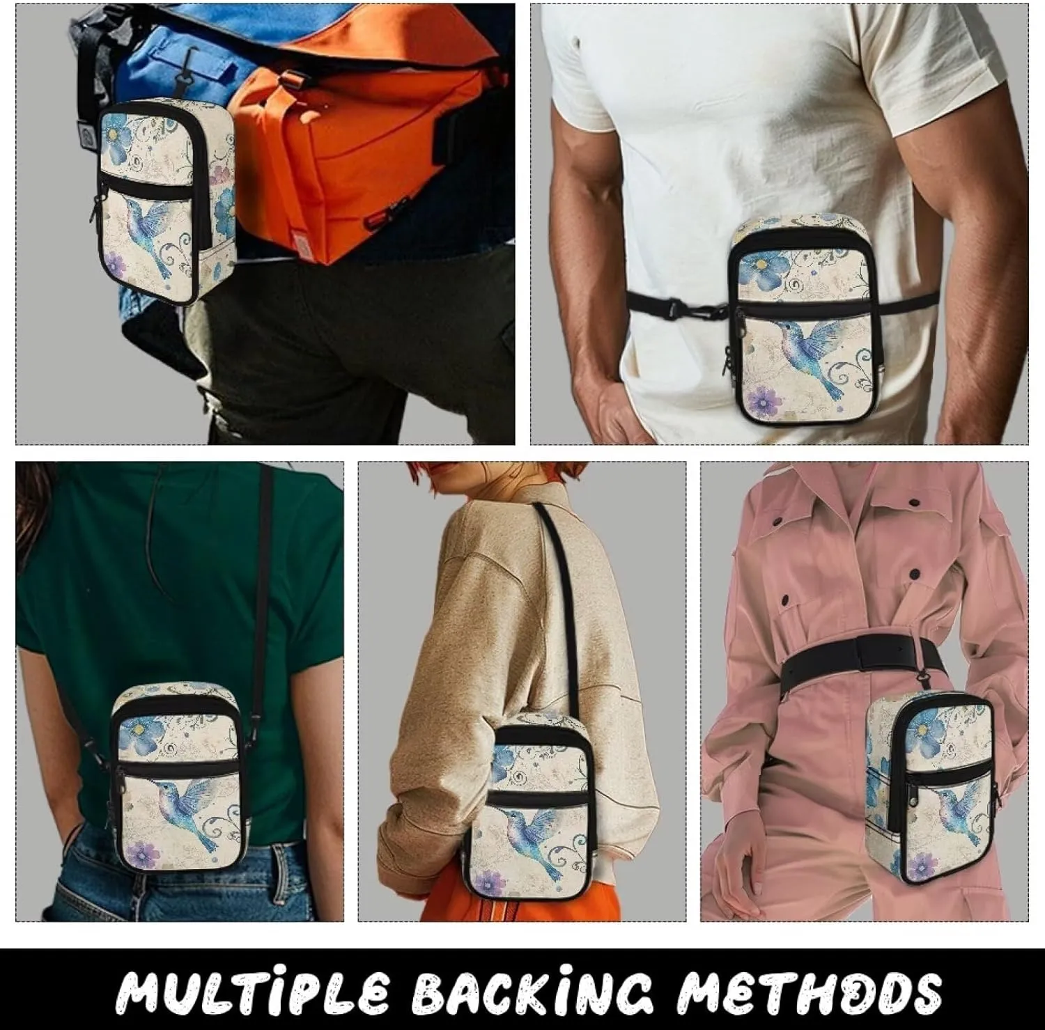 Mini Crossbody Bags for Women Lightweight Small Crossbody Bags Back Pack Fanny Pack Travel Pouch Shoulder Bag
