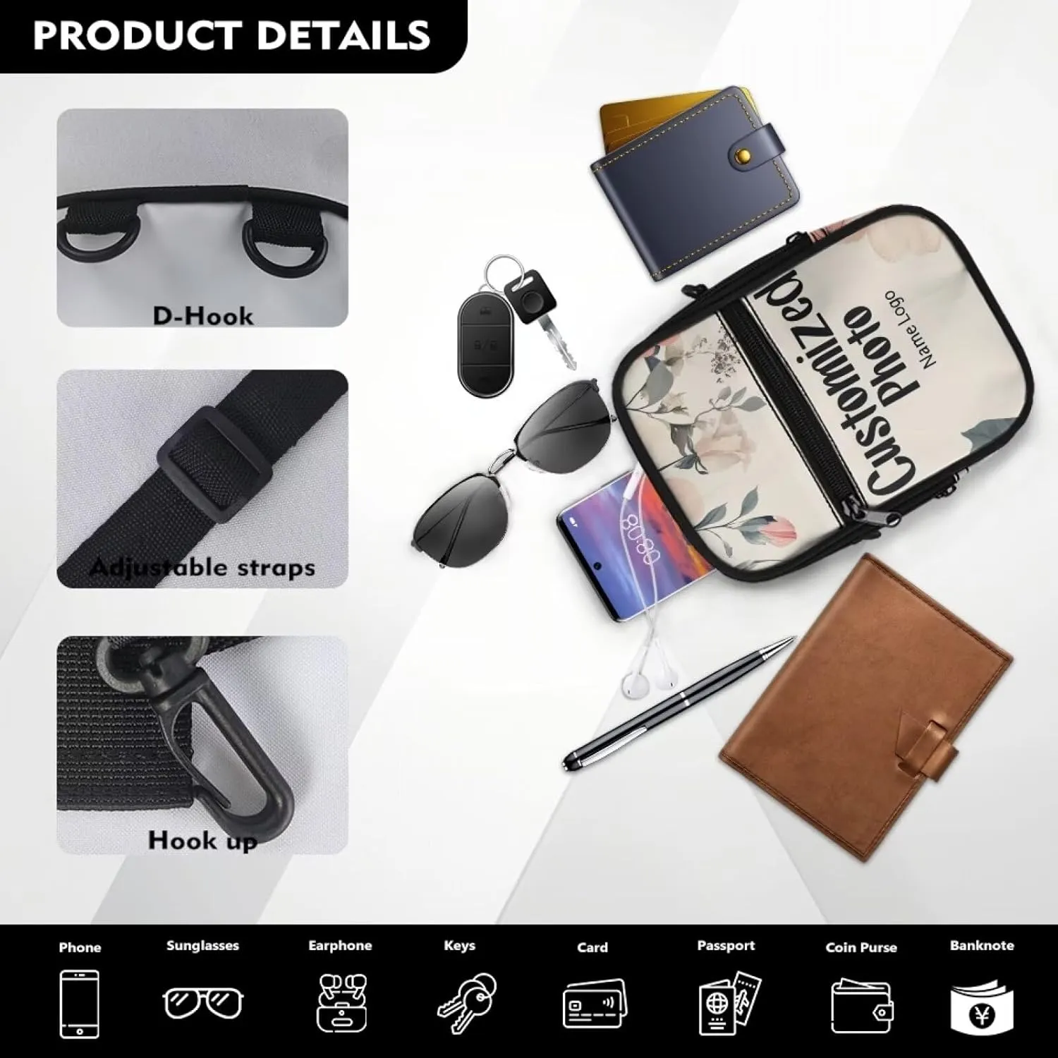 Mini Crossbody Bags for Women Lightweight Small Crossbody Bags Back Pack Fanny Pack Travel Pouch Shoulder Bag