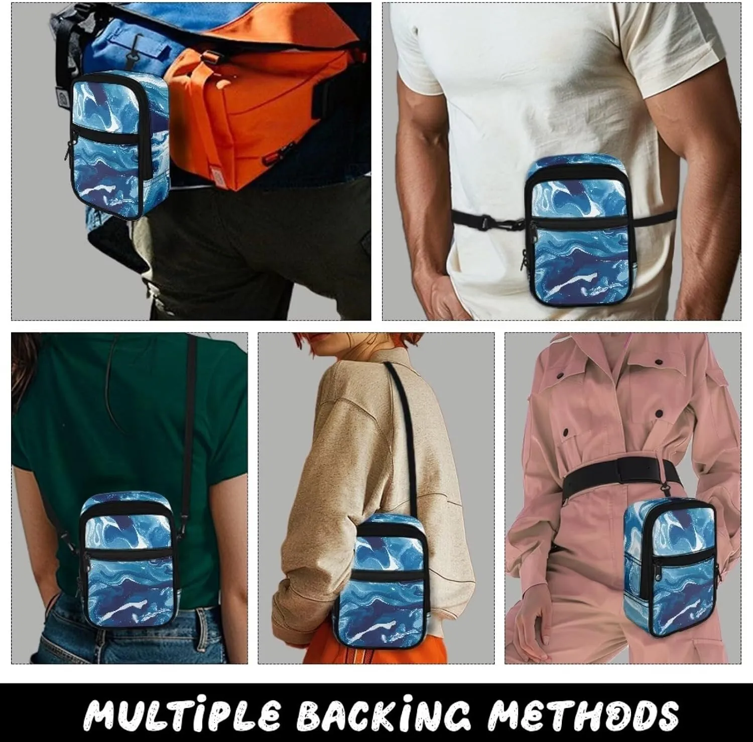 Mini Crossbody Bags for Women Lightweight Small Crossbody Bags Back Pack Fanny Pack Travel Pouch Shoulder Bag