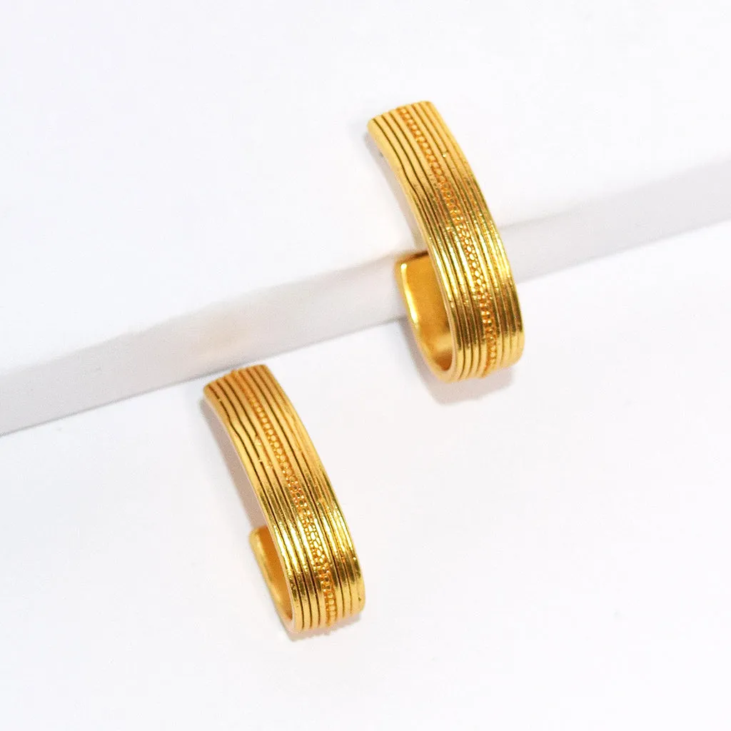 Mini half hoop earrings