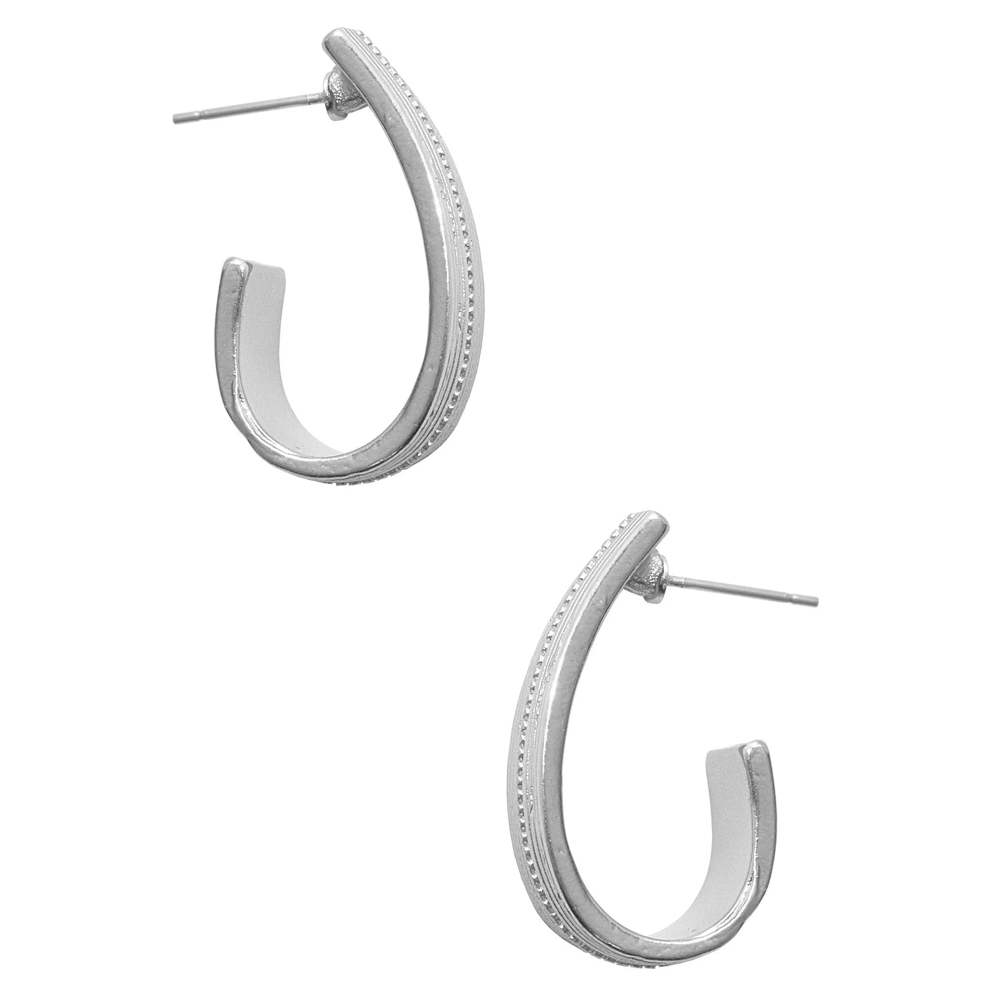 Mini half hoop earrings