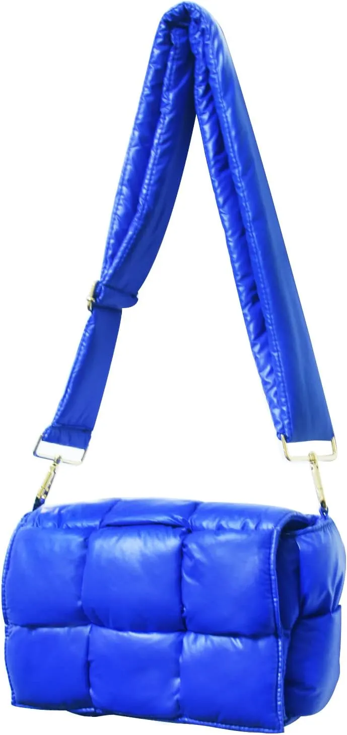 NAARIIAN Shoulder bags for women, Light-weight small puffer purses waterproof, hand-woven puffy bag crossbody handbag