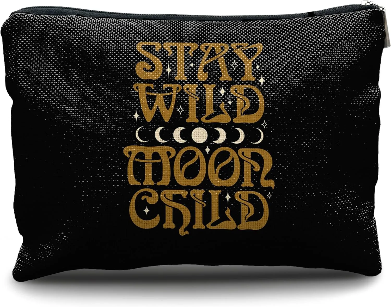 Nogrit Tarot Makeup bag,Moon Child Cosmetic Bag,Stay Wild Moon Child,Inspirational Makeup bag,Spiritual Travel Toiletry Bag,Motivational Gifts for Tarot Astrology Lovers Women