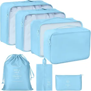 Packing Cubes 7 Set Travel Cubes for Suitcases Lightweight Luggage Packing Orginzers