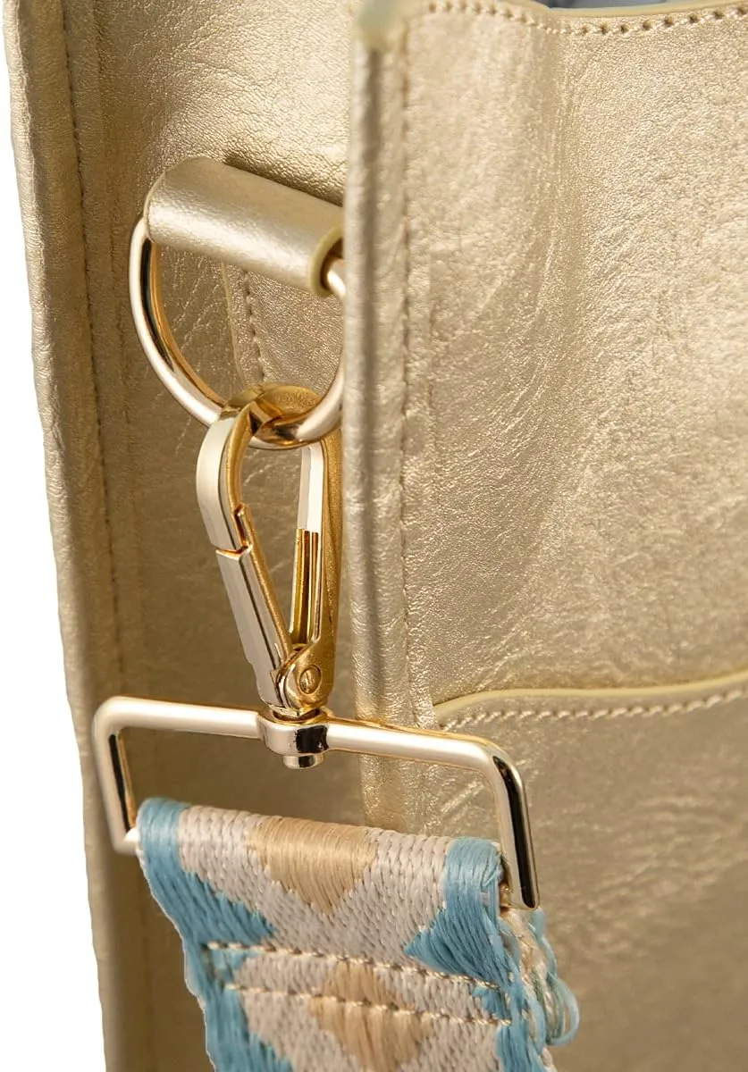 Pinafore Vegan Leather Crossbody Fashion Shoulder Bag with Adjustable Strap