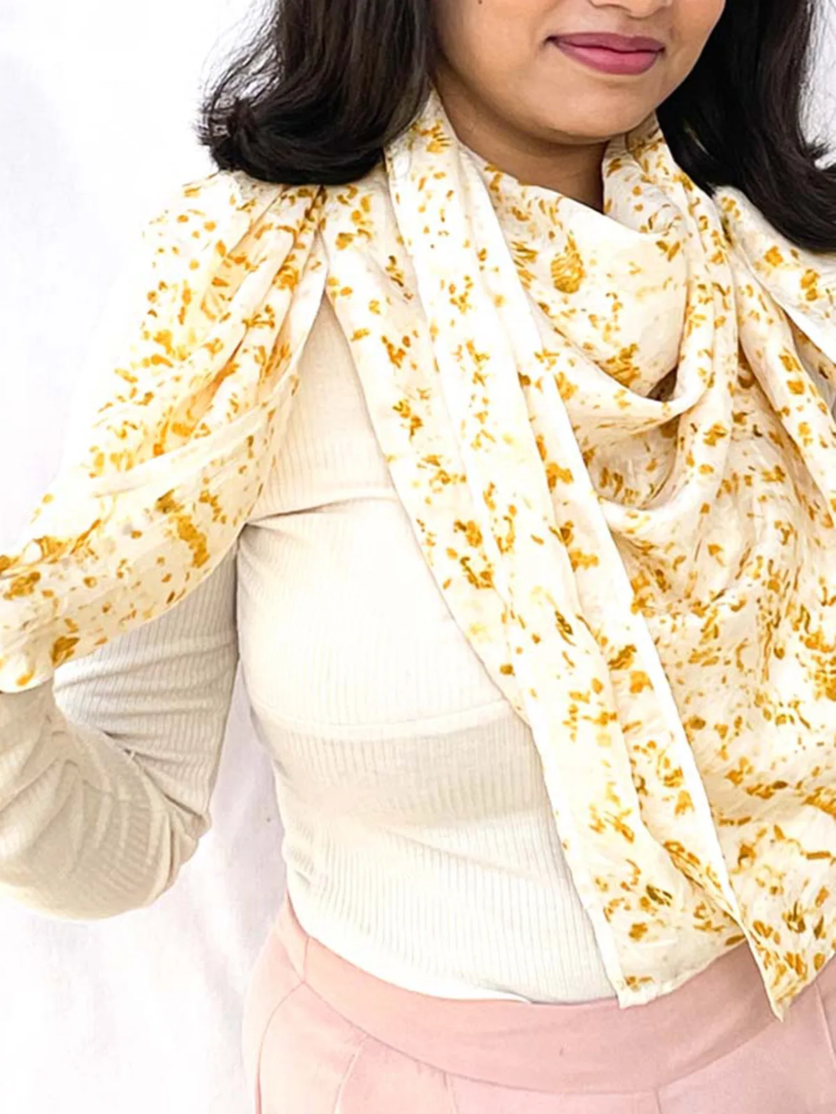 Popcorn Silk Square Scarf
