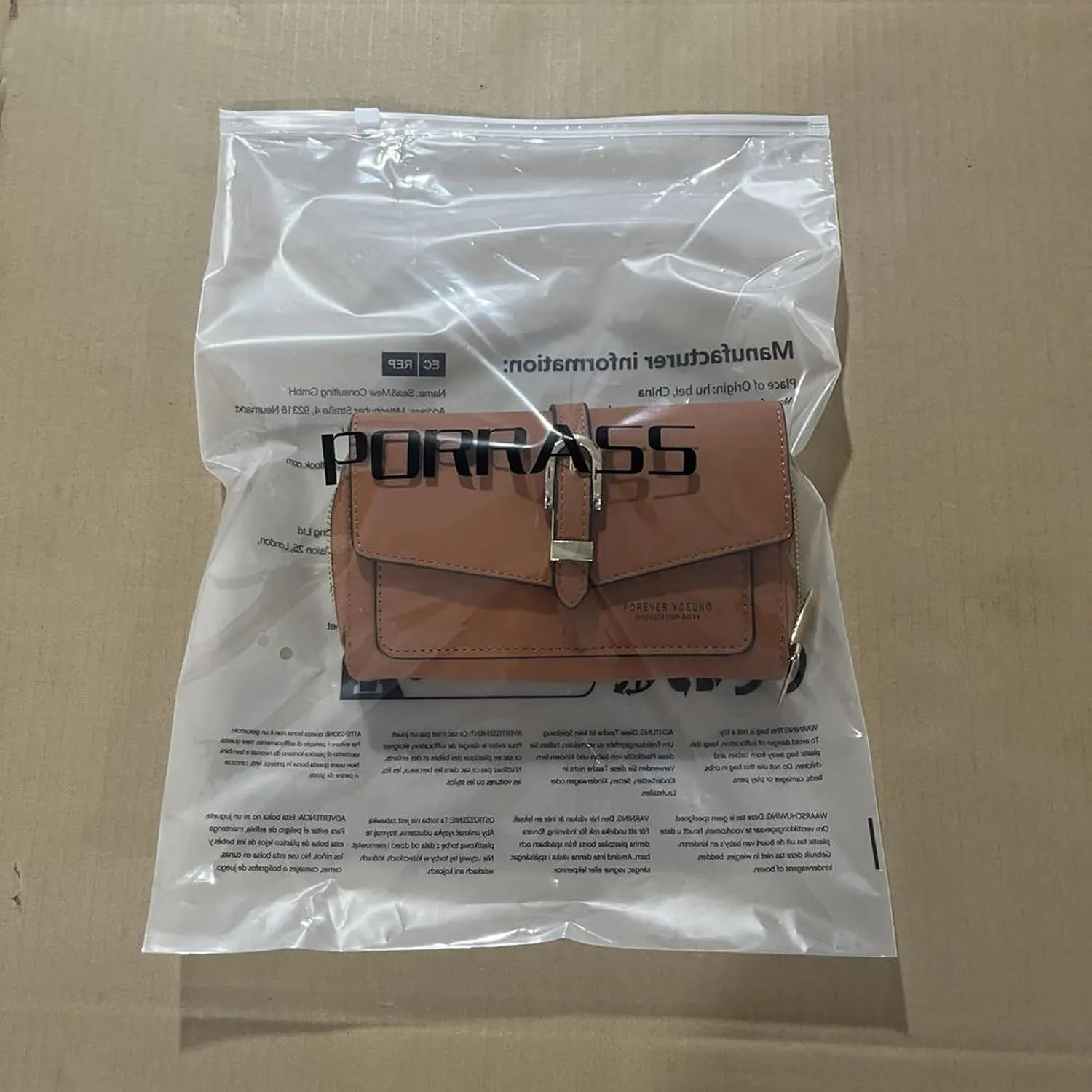 PORRASSO Elegant Wallet Crossbody Phone Bag Women's Shoulder Bag Clutch Purse Bag PU Wallet for Party Wedding Travelling Light Green