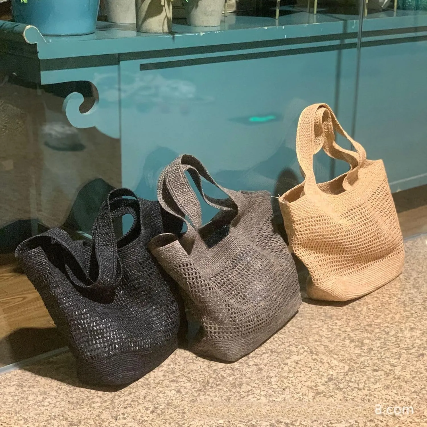 Raffia Straw Woven Totes Shoulder Crossbody Bag Handbag Hobo Hollow Beach Vacation Seaside Crochet Versatile Purse Chic