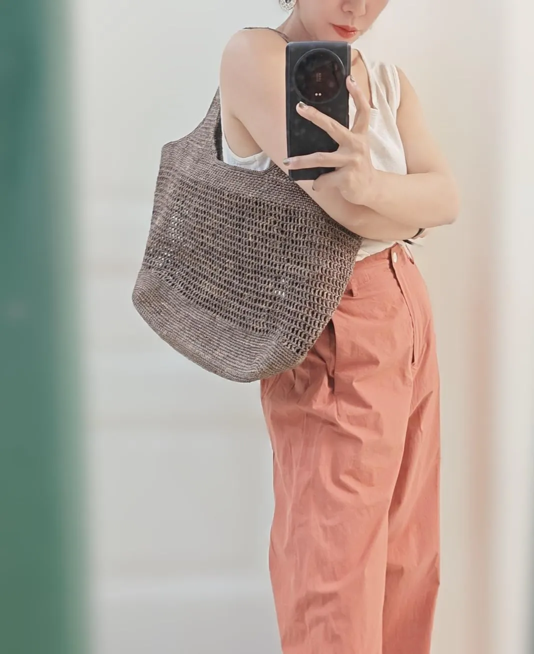 Raffia Straw Woven Totes Shoulder Crossbody Bag Handbag Hobo Hollow Beach Vacation Seaside Crochet Versatile Purse Chic