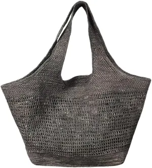 Raffia Straw Woven Totes Shoulder Crossbody Bag Handbag Hobo Hollow Beach Vacation Seaside Crochet Versatile Purse Chic