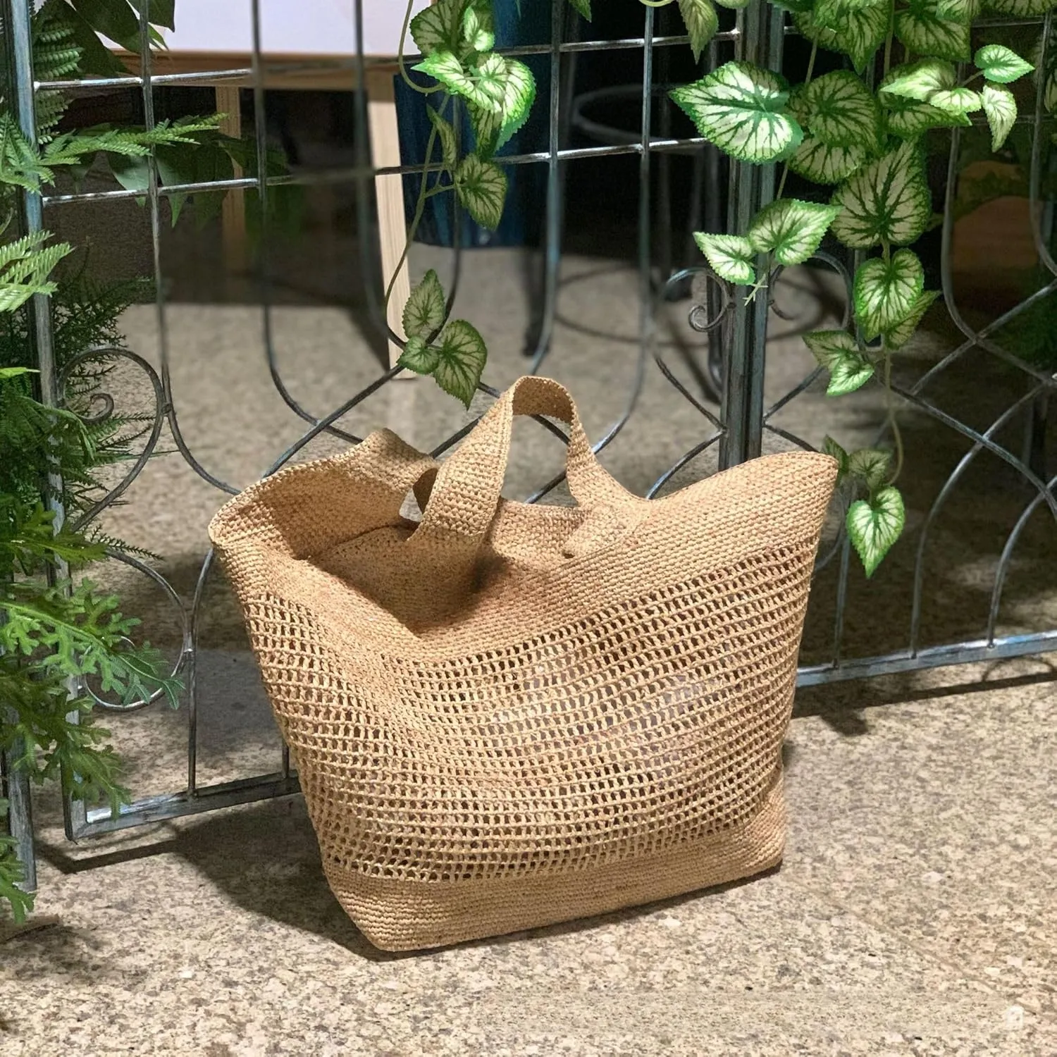 Raffia Straw Woven Totes Shoulder Crossbody Bag Handbag Hobo Hollow Beach Vacation Seaside Crochet Versatile Purse Chic