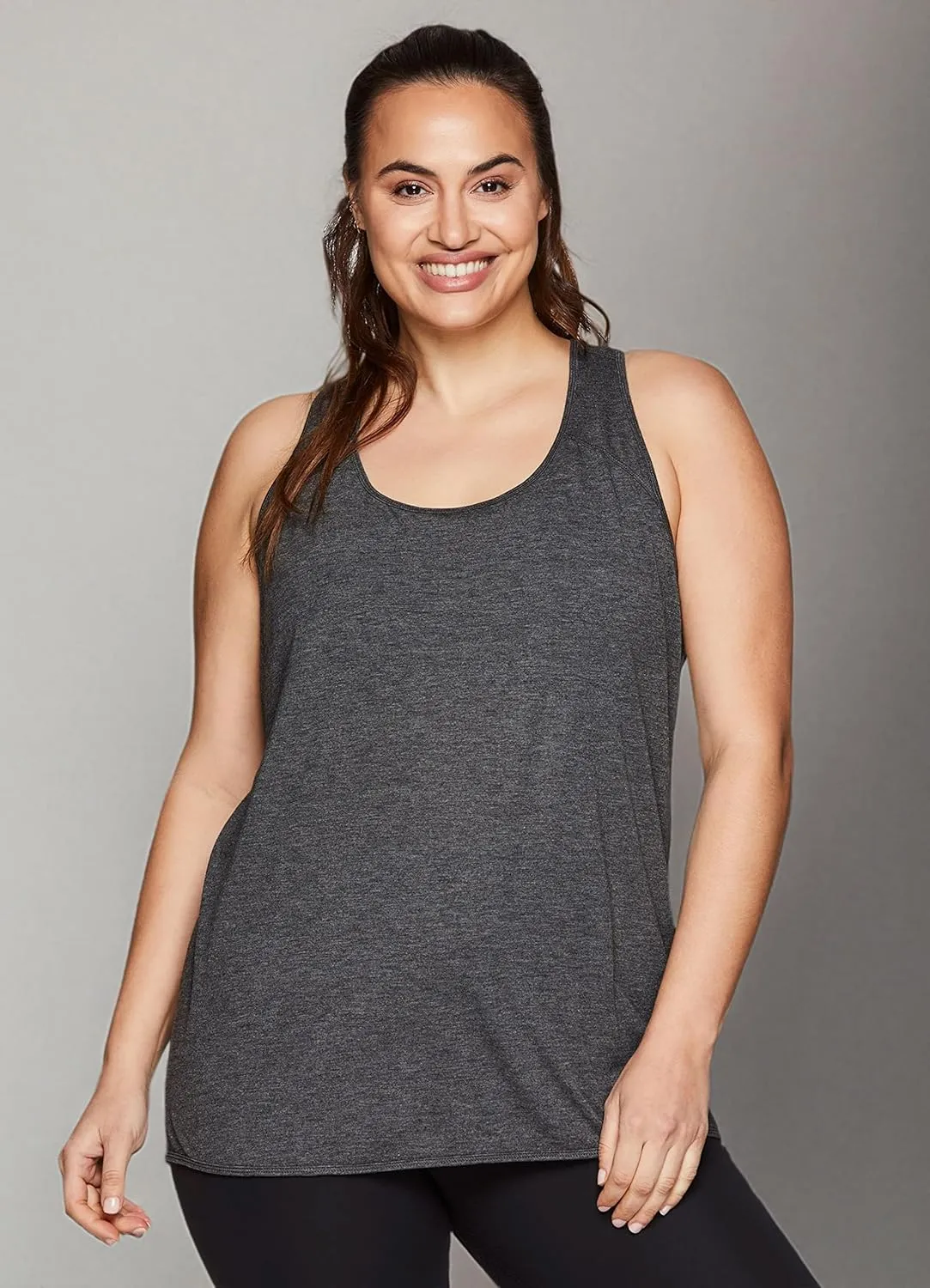 RBX Active Women's Plus Size Sleeveless Relaxed Fashion Workout Yoga Tank Top