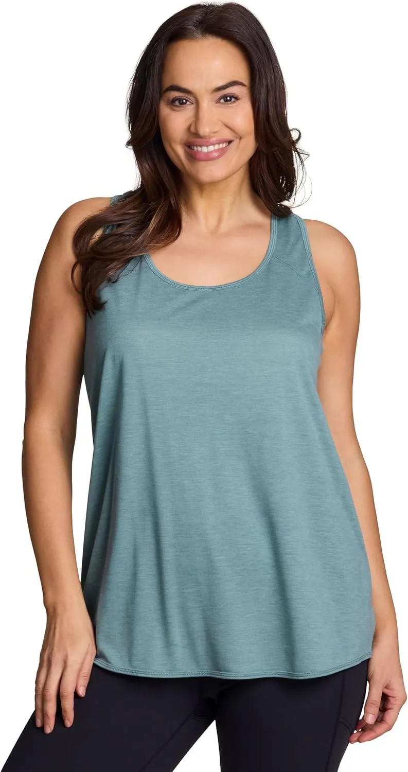 RBX Active Women's Plus Size Sleeveless Relaxed Fashion Workout Yoga Tank Top