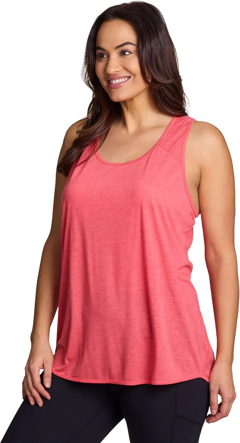 RBX Active Women's Plus Size Sleeveless Relaxed Fashion Workout Yoga Tank Top