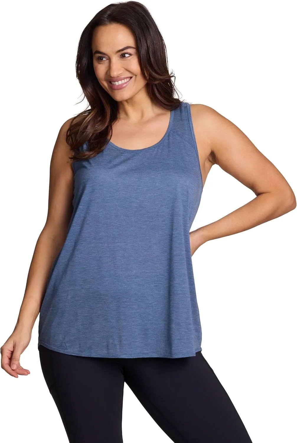 RBX Active Women's Plus Size Sleeveless Relaxed Fashion Workout Yoga Tank Top
