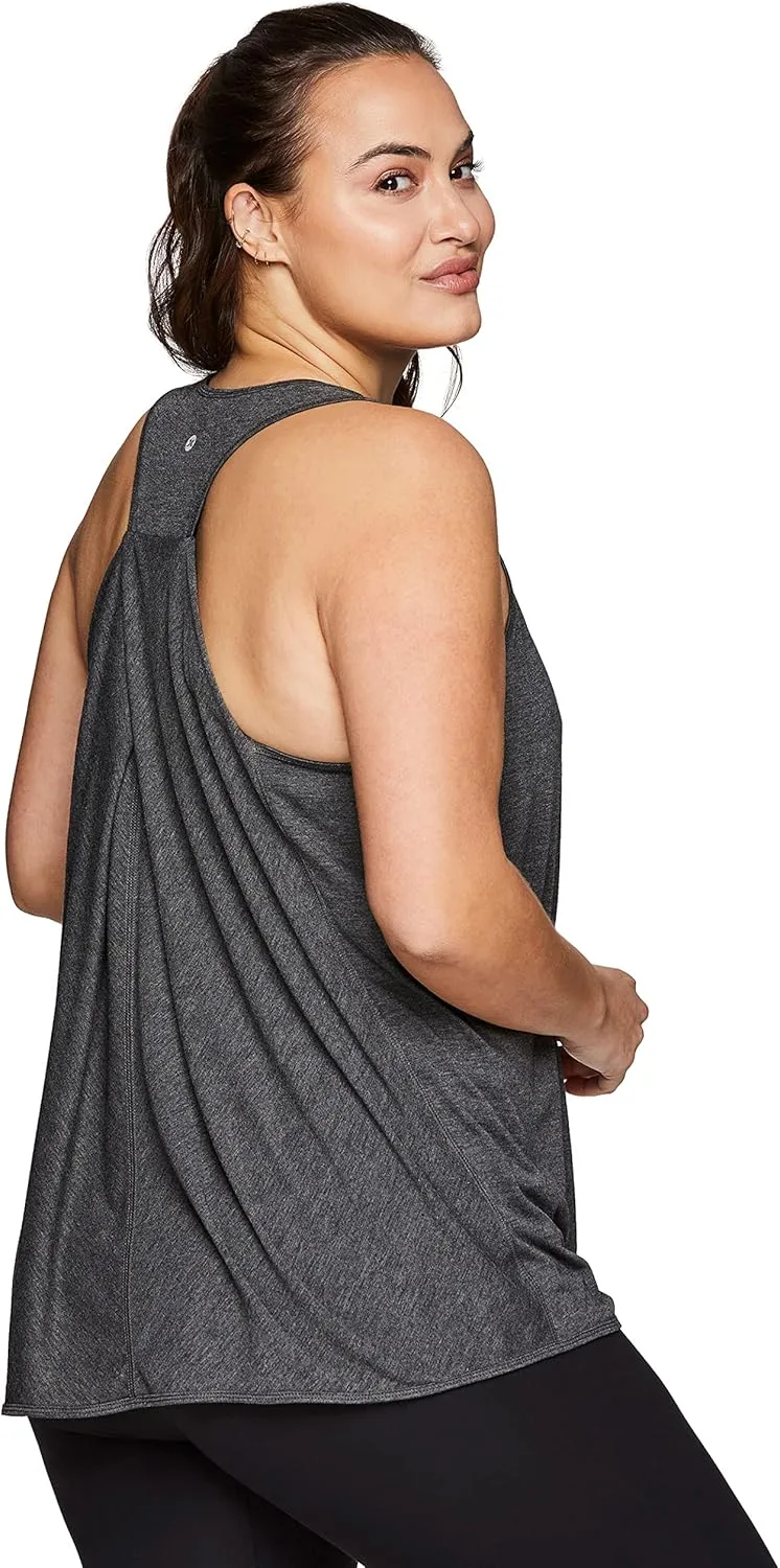 RBX Active Women's Plus Size Sleeveless Relaxed Fashion Workout Yoga Tank Top