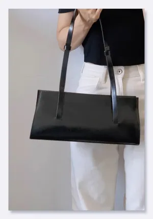 Retro Genuine Leather Handbag for Women Armpit Shoulder Crossbody Bag Vintage Clutch Minimalist Versatile,chic Stylish