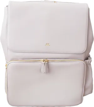 Ruby Camera Backpack  Sleek, Durable Vegan Leather Bag with Gear Dividers, Laptop Compartment, and Side Access for Cameras & Gear, Gray