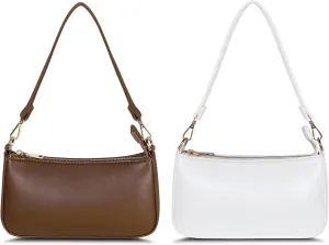 Shoulder Bag for Women Y2K Trendy Purse Vegan Leather Hobo Handbags