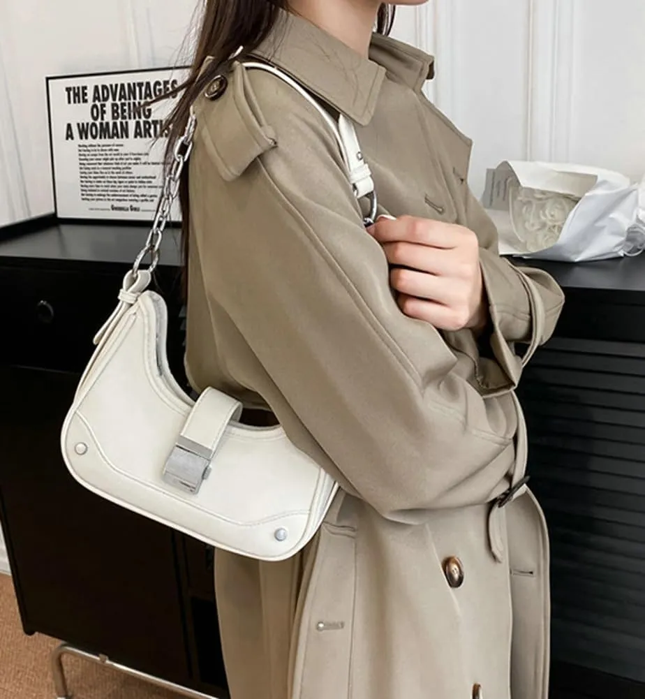 Shoulder Bag Purse for Women Trendy Plaid Hobo Bags Small Crescent Saddle Bags Tote Handbag Crossbody Bag